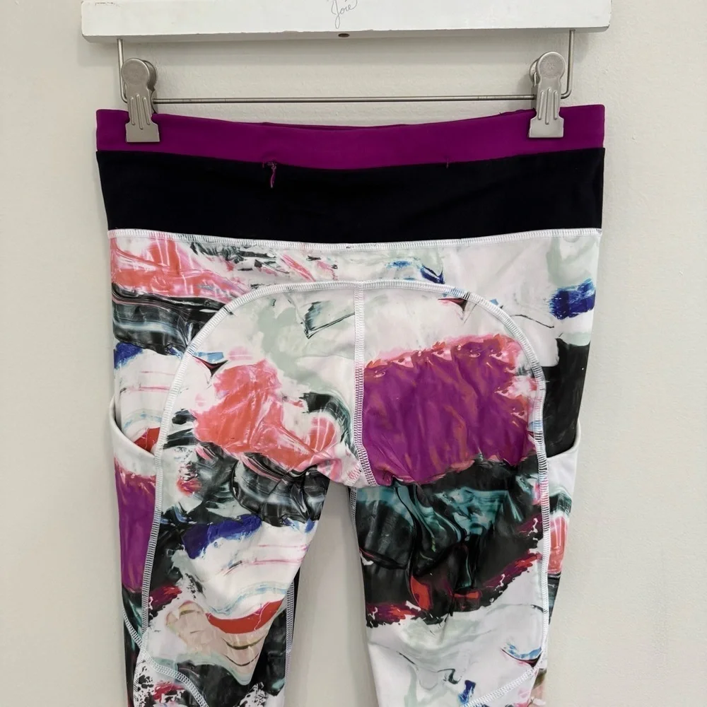 Lululemon Speed Tight III in Pigment Wave Multi Black Regal Plum